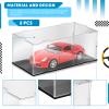 DoubleFill 1 Pcs Clear Acrylic Display Case for 1: 24 Model Car Requires Installation Acrylic Display Box with Black Base Model Storage Case Stands for Toy Car Collectibles view 3