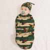 Muishi Jamaican Flag and Butterflies Vintage Newborn Swaddle Blankets Hat Sets Soft Baby Receiving Blanket Swaddle Sack for Baby Shower Infant Boy Girl Gift view 3