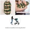 Muishi Jamaican Flag and Butterflies Vintage Newborn Swaddle Blankets Hat Sets Soft Baby Receiving Blanket Swaddle Sack for Baby Shower Infant Boy Girl Gift view 4