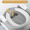 3 in 1 Toddler Potty Training Seat Chair with Ladder and Basin for Boys and Girls, Adjustable Kids Potty Training Seat for Toilet with Anti-Slip Wide Steps and Safety Handles (Grey) view 3