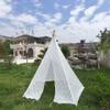 Adan Lace 5-Sided Teepee for Adults, 85 "Height, Outdoor Wedding Tent, Outdoor Party, Picnic Teepee (White) view 1