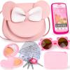 Oisacirg Play Purse for Little Girls, 23PCS Toddler Purse with Pretend Makeup for Kids, Princess Toys Includes Crossbody Bag, Phone, Wallet, Keys, Kids Toy Purse Birthday Gift Toys for Girls 3 4 5 6+ view 1