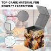 Card Deck Box for MTG Trading Cards, Magic Card Box Can Hold 110+ Single Sleeved Cards, Waterproof PU Leather Material, Strong Magnetic Buckle Card Set Box Suitable for TCG CCG, Cute Cows Flowers view 2