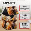 Card Deck Box for MTG Trading Cards, Magic Card Box Can Hold 110+ Single Sleeved Cards, Waterproof PU Leather Material, Strong Magnetic Buckle Card Set Box Suitable for TCG CCG, Cute Cows Flowers view 4