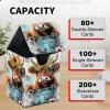Card Deck Box for MTG Trading Cards, Magic Card Box Can Hold 110+ Single Sleeved Cards, Waterproof PU Leather Material, Strong Magnetic Buckle Card Set Box Suitable for TCG CCG, Baby Cow Bucket view 4
