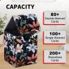AIRWEE Card Deck Box for MTG Trading Cards, Magic Card Box Can Hold 110+ Single Sleeved Cards, Waterproof PU Leather Material, Strong Magnetic Buckle Card Set Box Suitable for TCG CCG, Blossom view 4