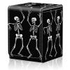 Card Deck Box for MTG Trading Cards, Magic Card Box Can Hold 110+ Single Sleeved Cards, Waterproof PU Leather Material, Strong Magnetic Buckle Card Set Box Suitable for TCG CCG, Dancing Skeleton view 1