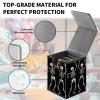 Card Deck Box for MTG Trading Cards, Magic Card Box Can Hold 110+ Single Sleeved Cards, Waterproof PU Leather Material, Strong Magnetic Buckle Card Set Box Suitable for TCG CCG, Dancing Skeleton view 2