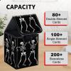 Card Deck Box for MTG Trading Cards, Magic Card Box Can Hold 110+ Single Sleeved Cards, Waterproof PU Leather Material, Strong Magnetic Buckle Card Set Box Suitable for TCG CCG, Dancing Skeleton view 4