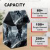 Card Deck Box for MTG Trading Cards, Magic Card Box Can Hold 110+ Single Sleeved Cards, Waterproof PU Leather Material, Strong Magnetic Buckle Card Set Box Suitable for TCG CCG, Doomsday Warrior view 4