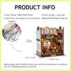 iiecrKiie Dollhouse DIY Book Nook Miniature Kit, Bookshelf Insert Decor, 3D Wooden Puzzle Booknook Miniature Kit, Creative Assembled Bookends for Romantic Gift, Coloured, The Magic Bookshop view 2