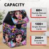 AIRWEE Card Deck Box for MTG Trading Cards, Magic Card Box Can Hold 110+ Single Sleeved Cards, Waterproof PU Leather Material, Strong Magnetic Buckle Card Set Box Suitable for TCG CCG, American Woman view 4