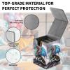 AIRWEE Card Deck Box for MTG Trading Cards, Magic Card Box Can Hold 110+ Single Sleeved Cards, Waterproof PU Leather Material, Strong Magnetic Buckle Card Set Box Suitable for TCG CCG, Blue Dragon view 2