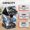 AIRWEE Card Deck Box for MTG Trading Cards, Magic Card Box Can Hold 110+ Single Sleeved Cards, Waterproof PU Leather Material, Strong Magnetic Buckle Card Set Box Suitable for TCG CCG, Blue Dragon view 4