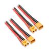 Ledvillage 2 Pairs XT30 Plug 2 Male + 2 Female Connector with 100mm 16AWG Silicone Wire for RC Lipo Battery FPV Drone (4 Pcs) view 1