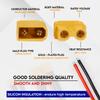 Ledvillage 2 Pairs XT30 Plug 2 Male + 2 Female Connector with 100mm 16AWG Silicone Wire for RC Lipo Battery FPV Drone (4 Pcs) view 3