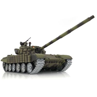 wheelfun Heng Long T72 RC Tank 3939 360 Turret 1:16 Tk7.0 Metal Tracks Linkages Red Eye for Hobby BB Shooting Airsoft Tank That Shoot