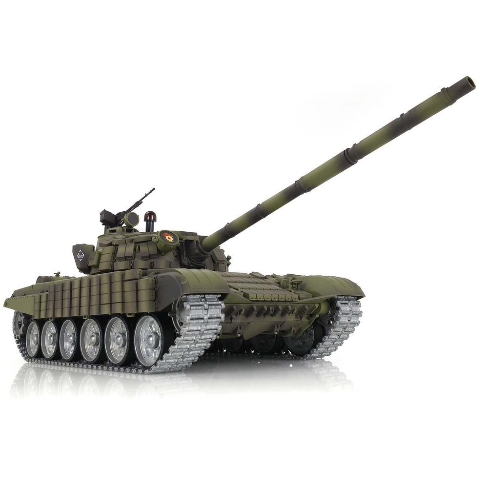 wheelfun Heng Long T72 RC Tank 3939 360 Turret 1:16 Tk7.0 Metal Tracks Linkages Red Eye for Hobby BB Shooting Airsoft Tank That Shoot