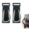 2 Pcs Baby Stroller Hook with Locking Mechanism, Carry 30 lbs per Stroller Carabiner Clip, Adjustable Baby Stroller & Car Seat Hook for Hanging Diaper Bag, Golf, Shopping and Pet Cart view 1
