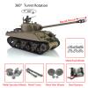 wheelfun Henglong 1/16 Customized 7.0 M4A3 Sherman RC Tank 3898 Barrel Recoil 360 Metal for Hobby BB Shooting Airsoft Tank That Shoot view 2