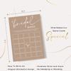 Bridal Shower Bingo, What Will The Bride to Be Receive, 25Pcs Bridal Bingo Game Cards, Engagement Party Games for Guests, Minimalist Brown Wedding Party Supplies - D18 view 2