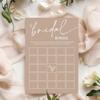 Bridal Shower Bingo, What Will The Bride to Be Receive, 25Pcs Bridal Bingo Game Cards, Engagement Party Games for Guests, Minimalist Brown Wedding Party Supplies - D18 view 3