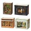 4pcs 3D Miniature House Kit Page Turning Design Tiny House Kits to Build DIY Wooden Crafts for Adults Miniatures Model Kits with Furniture, Christmas & Birthday for Women Gift view 1