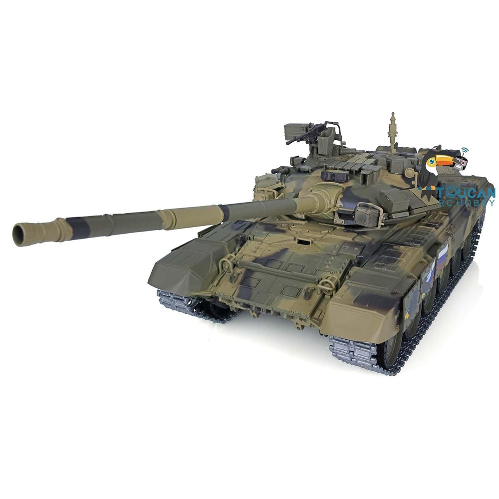 wheelfun Henglong 1/16 7.0 Upgraded Metal Russia T90 RTR RC Tank 3938 W/ 360 Turret for Hobby BB Shooting Airsoft Tank That Shoot