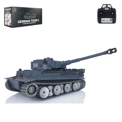 wheelfun Henglong 1/16 7.0 Tiger I RTR RC Tank 3818 FPV Camera Barrel Recoil Metal Wheels for Hobby BB Shooting Airsoft Tank That Shoot