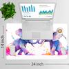 for MTG Playmat + Drawstring Travel Pouch + 6 Dice Counter, for Trading Card Game Playmats or Mouse Pad, Anti-Slip Rubber 24 x 14 in, Painted Cute Elephant for TCG Playmat (No with Zone) view 2