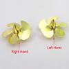 RC Boat Propeller 5-Blades Copper 33mm M4 Prop Impeller for RC Boat Scale Marine Submarine Fishing Tug Boat(Right Hand) view 2