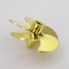 RC Boat Propeller 5-Blades Copper 33mm M4 Prop Impeller for RC Boat Scale Marine Submarine Fishing Tug Boat(Right Hand) view 3