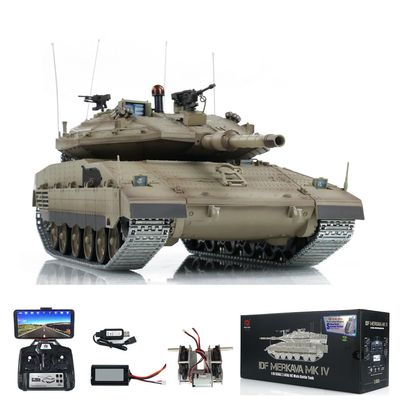 wheelfun 1:16 Heng Long 3958 RC Main Battle Tank IDF Merkava Mk Iv FPV Upgrade Edition for Hobby BB Shooting Airsoft Tank That Shoot