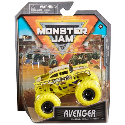 Monster Jam, Official Avenger Monster Truck, Die-Cast Vehicle, 1:64 Scale, Kids Toys for Boys Ages 3 and up
