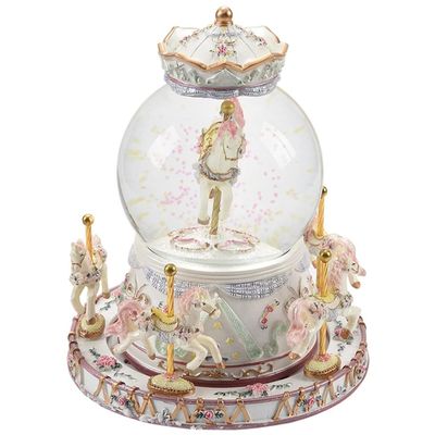 ERoomQ Rotate Music Box, Dollhouse Toy with Castle in The Sky Tune for Birthday Gift