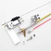 RC Boat Rudder Steering 4mm Flexible Drive Cable Shaft Strut + 75mm Steering Rudder + 48mm Copper Propeller Kit for RC E Boat Mono Boat view 1