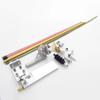 RC Boat Rudder Steering 4mm Flexible Drive Cable Shaft Strut + 75mm Steering Rudder + 48mm Copper Propeller Kit for RC E Boat Mono Boat view 2