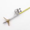 RC Boat Rudder Steering 4mm Flexible Drive Cable Shaft Strut + 75mm Steering Rudder + 48mm Copper Propeller Kit for RC E Boat Mono Boat view 4