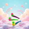 PurYupearl 3Pcs Suspended Blowing Pipe Floating Ball Training Floating Blowing Balls Plastic Balls for Floating Blow Pipe Ball Activity Centers view 3