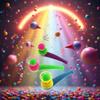 PurYupearl 3Pcs Suspended Blowing Pipe Floating Ball Training Floating Blowing Balls Plastic Balls for Floating Blow Pipe Ball Activity Centers view 4
