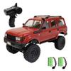 GoolRC RC Truck, WPL C54 RC Crawler 1/16 Scale Remote Control Car, 4WD All Terrain Off Road RC Rock Crawler, 2.4GHz RC Climbing Car with LED Lights and 2 Batteries for Adults (Red) view 1