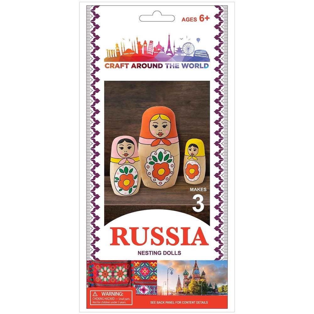 American Crafts Craft Around The World Russian Nesting Dolls-Makes 3