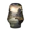 XZDHYZ mountains and rivers Versatile full-print Stroller Chair Cover/Nursing Cover, specially designed for your baby, Black view 2
