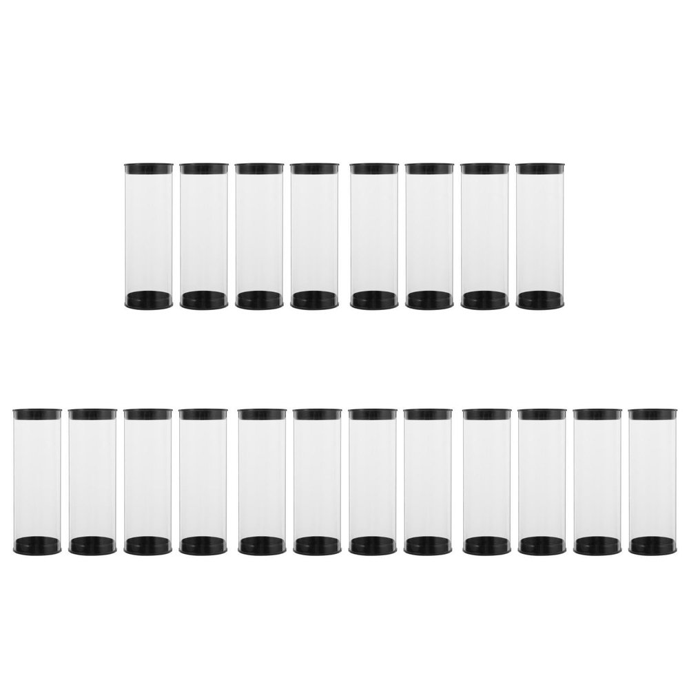 20pcs Golf Ball Storage Tubes Plastic Container with Caps for Easy Organization and Display Anti-Scratch Design for Home and Shop Use