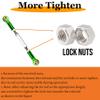 Stainless Steel Adjustable Turnbuckles/Camber Links with Rod Ends Set for 1/10 Traxxas Slash 4X4/2WD, Rustler 4X4/2WD, Stampede 4X4/2WD, Hoss 4X4,Bandit/VXL RC Car Hops Up Parts(Green) view 4