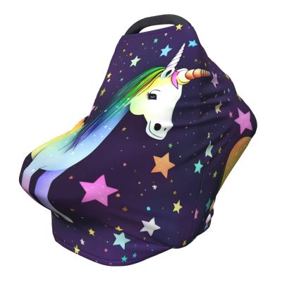 XZDHYZ One-horse star Versatile full-print Stroller Chair Cover/Nursing Cover, specially designed for your baby, Black