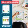 Chuckle & Roar Magnetic Puzzle Kit  Magnet by Number Edition, Mess-Free Color Matching Activity with 30 Challenges, Travel-Friendly Learning Toy for Kids Ages 4+ view 2