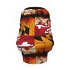 XZDHYZ vintage wooden maryland flag Versatile full-print Stroller Chair Cover/Nursing Cover, specially designed for your baby, Black view 2