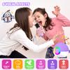 Mgaolo Mini Karaoke Machine for Kids Adults,Portable Bluetooth Speaker with 2 Wireless Microphones,Gift Toys with MP3 Player for Boys Girls 3-12 Year Old Birthday Family Home Party Present (Purple) view 3