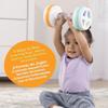 BEB Fuerte Baby Workout Toys by Robin Arzon - Count & Groove Bouncy Barbell - Baby Play Gym Toys with Lights and Sounds - Counts and Sings in English and Spanish - Baby Toys Ages 9 Months and Up view 2